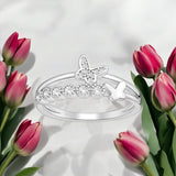 Sterling Silver Butterfly Ring