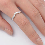 Sterling Silver Chevron Ring