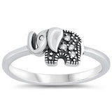 Sterling Silver Elephant Ring