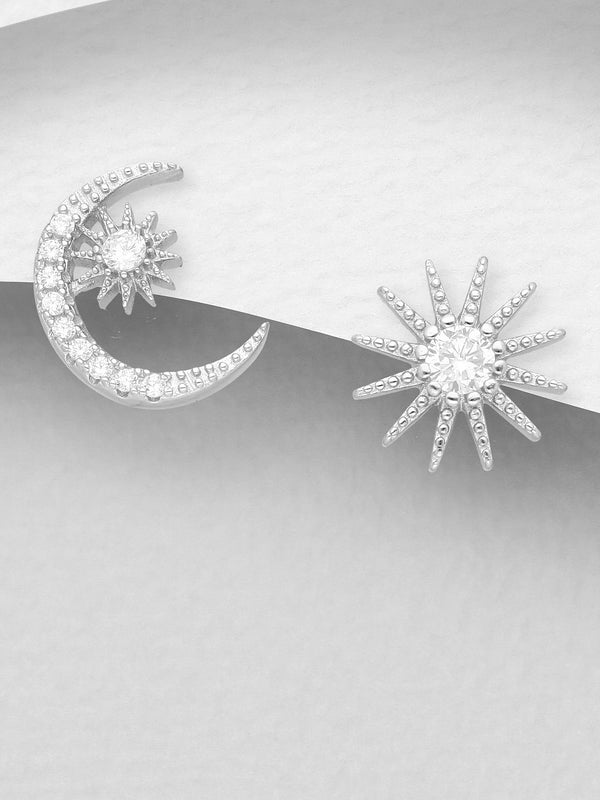 Moon And Star Earrings