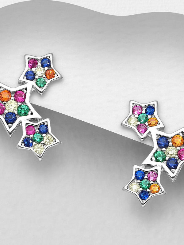 Colorful Star Earrings