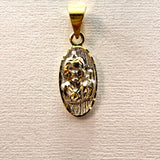 Radiant Virgin Mary & St. Jude Pendant