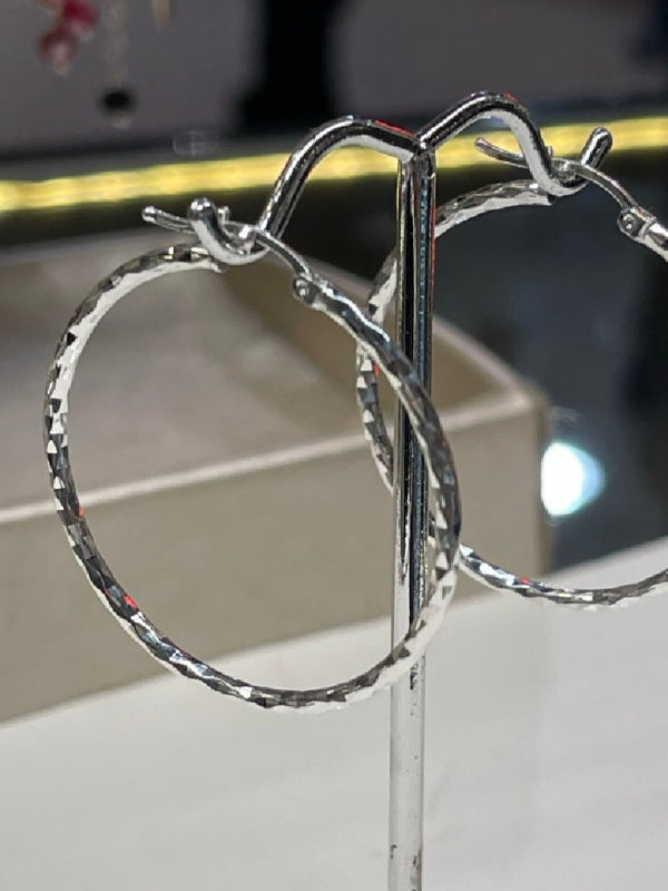 Sterling Silver Hoops Earrings