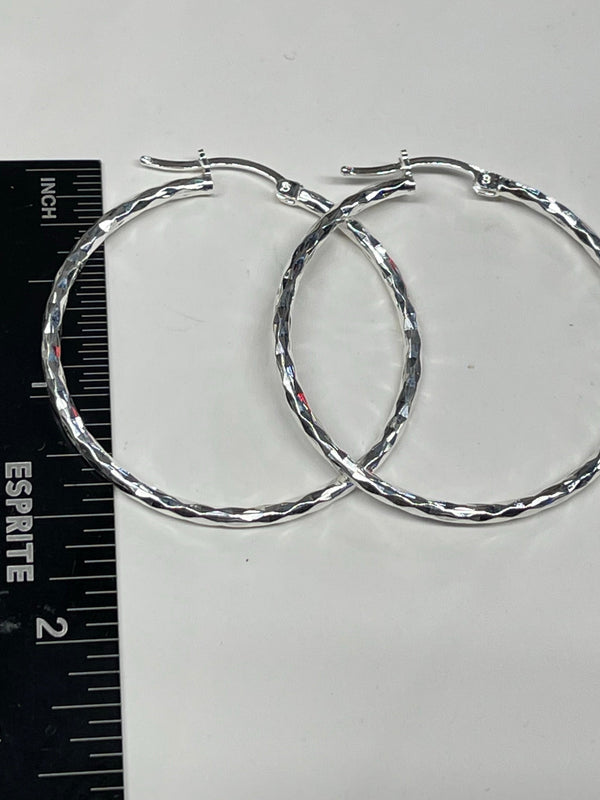 Sterling Silver Hoops Earrings