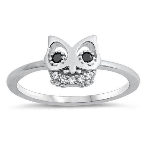 Sterling Silver Owl Ring