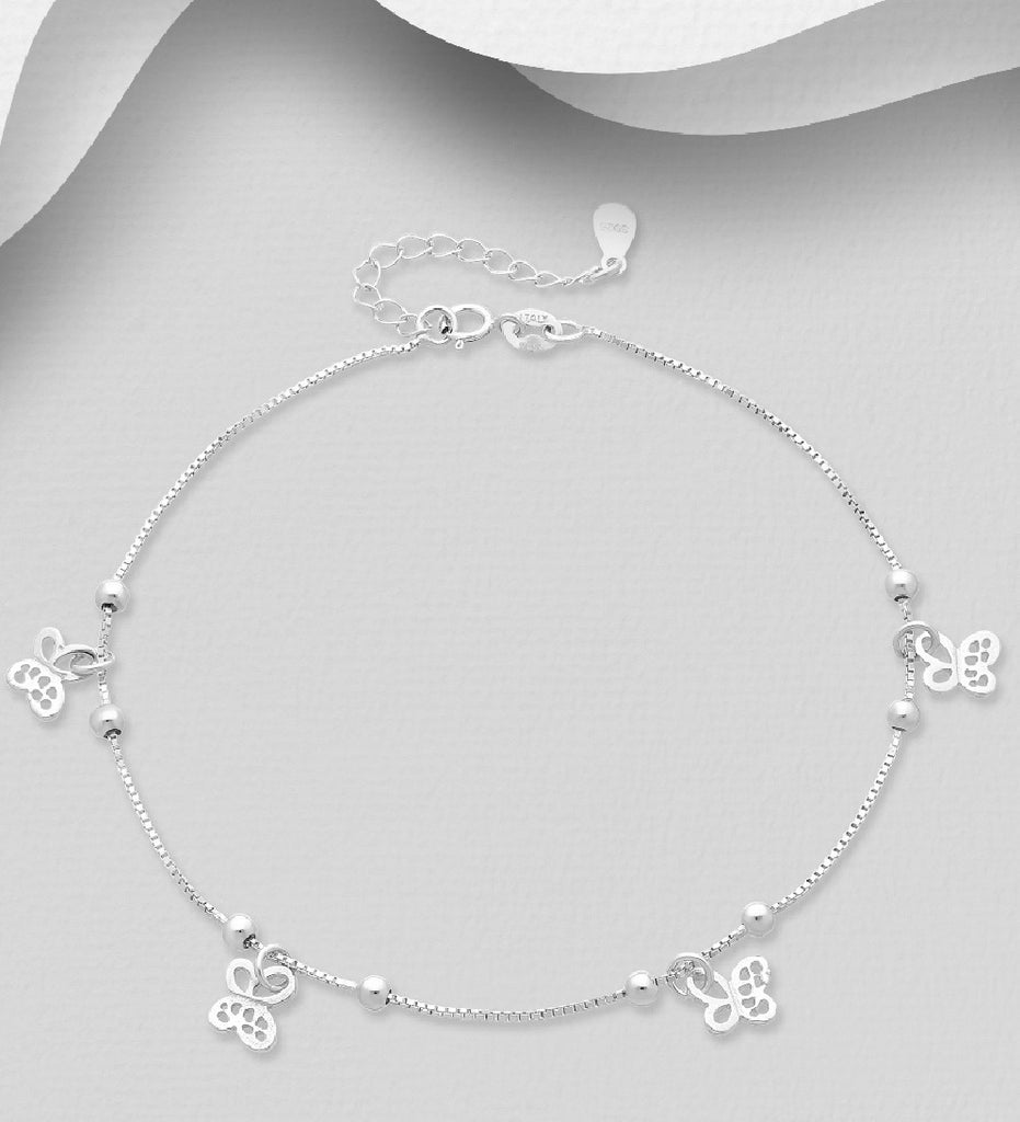Ball and Butterfly Anklet