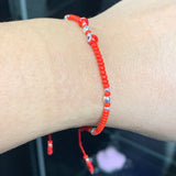 Sterling Silver Eye Red Bracelet