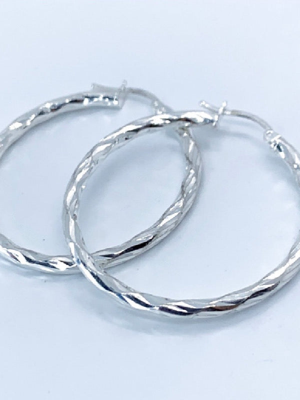 Sterling Silver Hoop Earrings