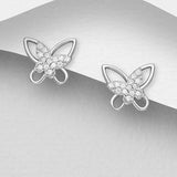 Sterling Silver Butterfly Earrings