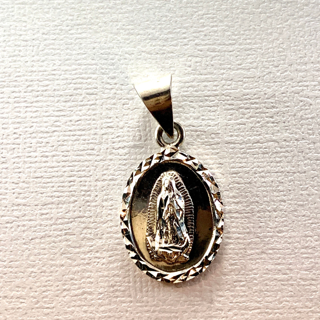 Virgin Mary Pendant (Diamond Cut)