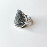 Sterling Silver Aztec Calendar Ring