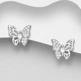 Sterling Silver Butterfly Earrings